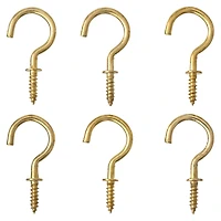 7/8" Brass Cup Hook, 6ct. by Studio Décor®