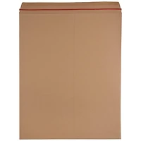 JAM Paper 17" x 21" Brown Kraft Flat Photo Mailer Peel & Seal Closure Envelopes, 6ct.