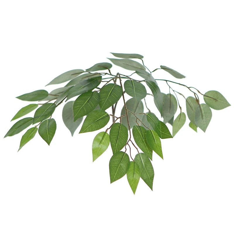 4ft. Artificial Ficus Bush with Square Willow Basket