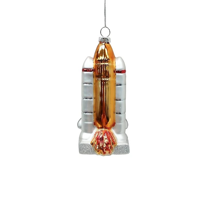 5.5" Space Shuttle Glass Ornament by Ashland®