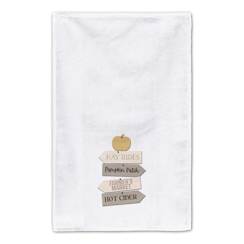 Fall Farmers Market Sign Tea Towel Set