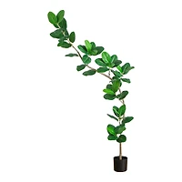 7ft. Artificial Curved Trunk Audrey Ficus Tree