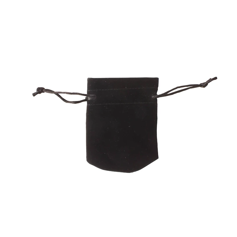 4" Black Velvet Jewelry Bag by Bead Landing™, 8ct.