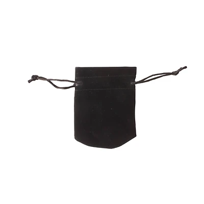 4" Black Velvet Jewelry Bag by Bead Landing™, 8ct.