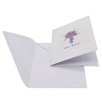 Get Well Flowers Blank Greeting Card Set by Celebrate It™