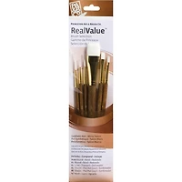 Princeton™ RealValue™ White Synthetic Taklon 6 Piece Brush Set