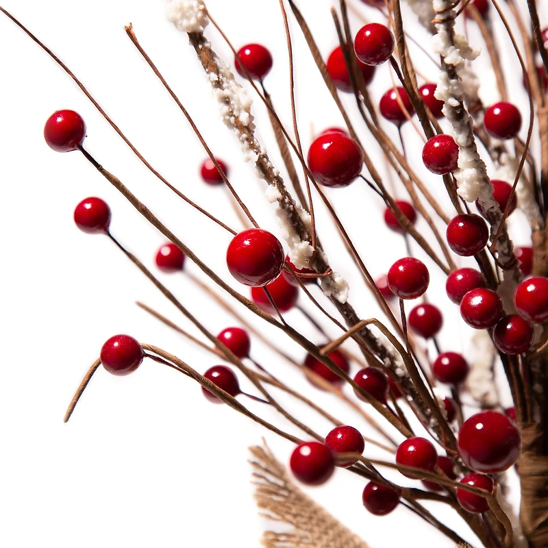 Glitzhome® Christmas Red Berry Table Tree
