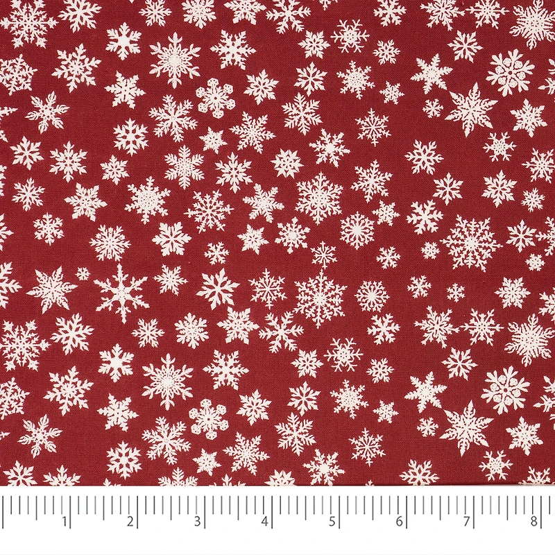 SINGER Christmas Poinsettia Cotton Fabric Fat Quarter Bundle