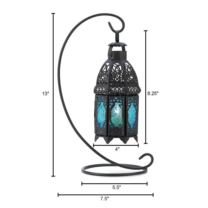 13" Sapphire Nights Table Lantern