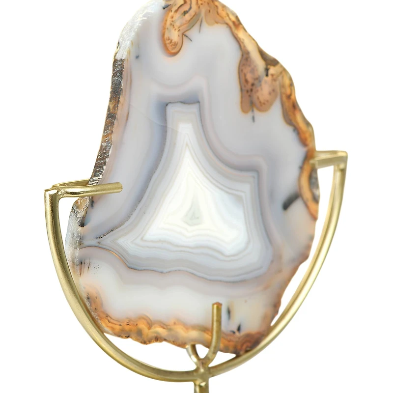 Hello Honey® 7" Natural Brown Agate on Stand