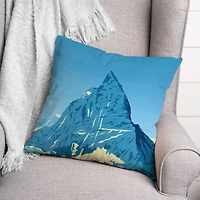 Mountain Range 18x18 Throw Pillow