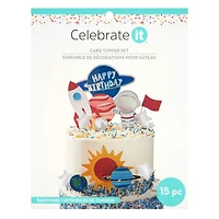 Outer Space Birthday Cake Topper Set by Celebrate It®