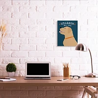 Stupell Industries Unleash Your Wag Phrase Golden Labrador Dog Canvas Wall Art