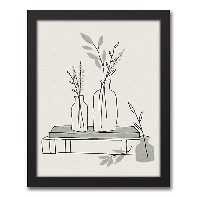 Sage Books Black Framed Canvas Wall Art