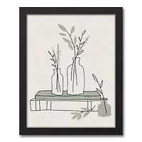 Sage Books Black Framed Canvas Wall Art