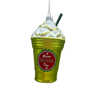 5.25" Matcha Cup Glass Ornament by Ashland®