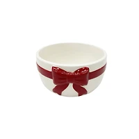 4" Red Bow Ceramic Ramekin by Makery™