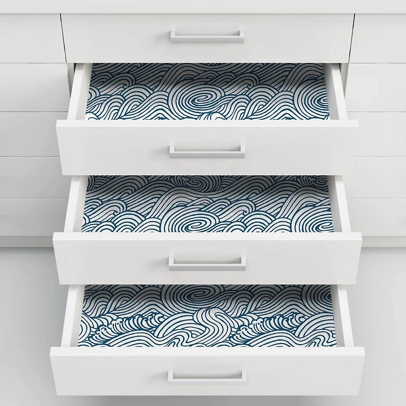 NuWallpaper Navy Saybrook Peel & Stick Wallpaper