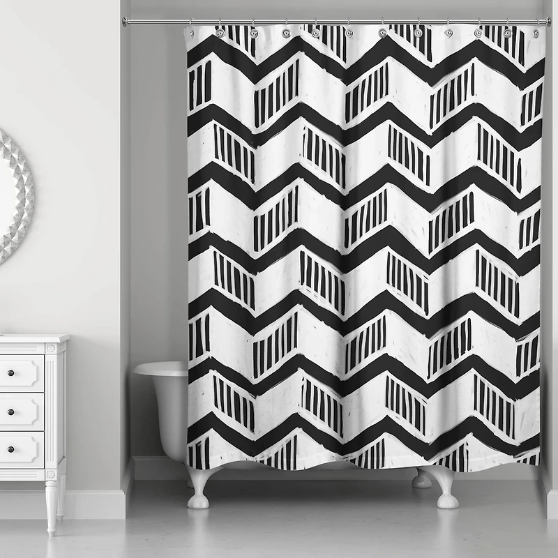 Chevron Shower Curtain