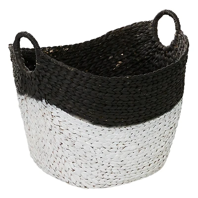 CosmoLiving by Cosmopolitan Black Sea Grass Contemporary Storage Basket