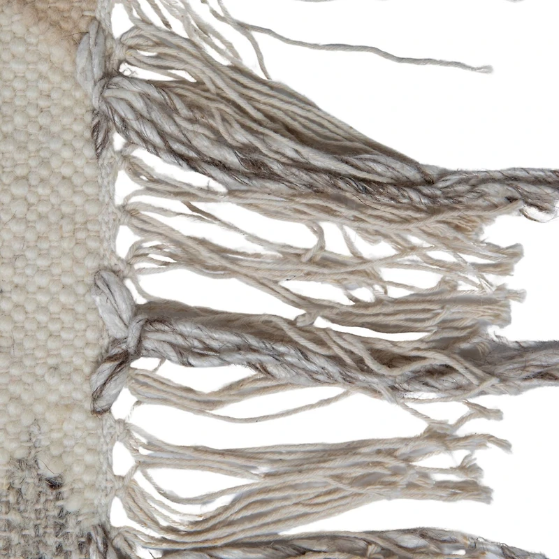 Hello Honey® 4ft. x 6ft. Multicolor Woven Wool & Cotton Blend Kilim Rug with Fringe