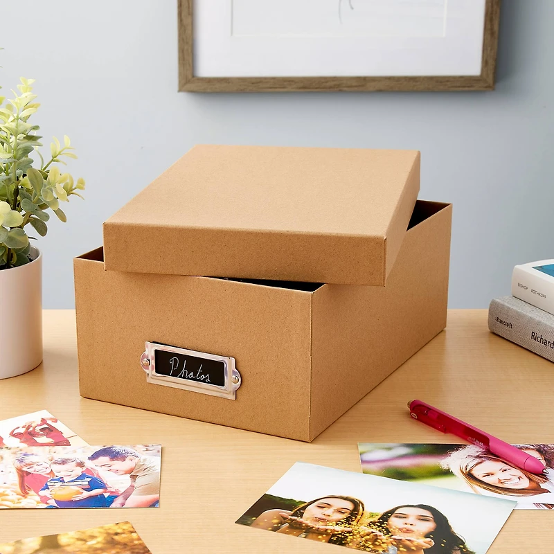 12 Pack: Kraft Memory Box by Simply Tidy™