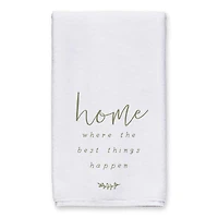 Yellow Daisy Pattern Home Tea Towel - Set of 2