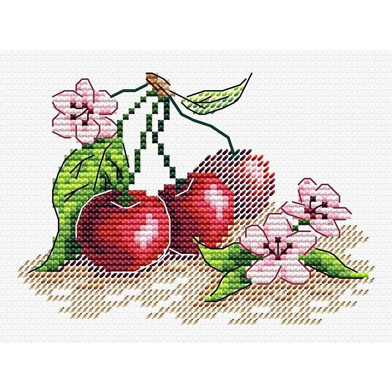 MP Studia Juicy Cherry Cross Stitch Kit