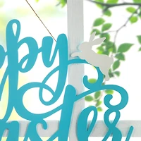 Glitzhome® 18" Easter Metal "Happy Easter" Door Hanger