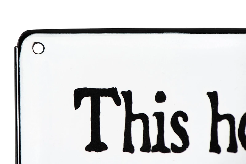 Hello Honey® 12" Black and White Kisses Wagging Tails Wet Noses Enameled Metal Wall Décor