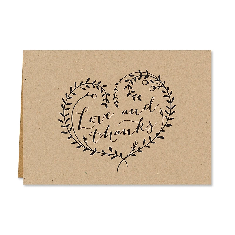Hortense B. Hewitt Co. Kraft Thank You Cards