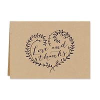 Hortense B. Hewitt Co. Kraft Thank You Cards