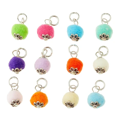 Pom Pom Rhodium Charm Mix by Bead Landing™