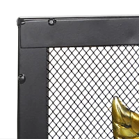 Metal Farmhouse Fireplace Screen