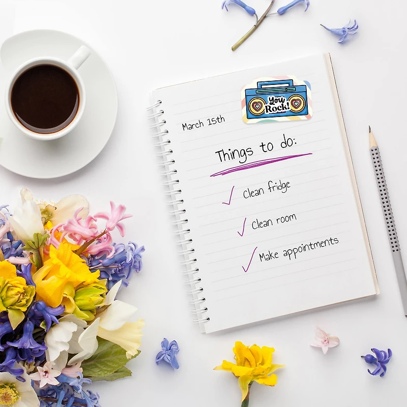 Carson Dellosa Education® Happy Ever Elementary Retro Remix Motivators Stickers, 6 Packs of 72