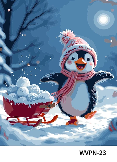 16" x 20" Penguin Paint-by-Number Kit by Artist's Loft™