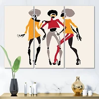 Designart - African American Women Silhouettes II
