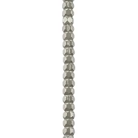Rhodium Faceted Metal Cube Beads, 3mm by Bead Landing™
