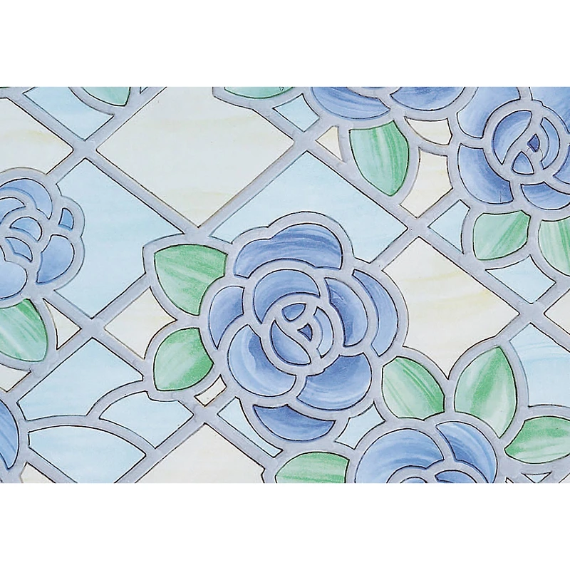 Fablon Blue Floral Window Film, 2ct.