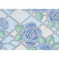 Fablon Blue Floral Window Film, 2ct.