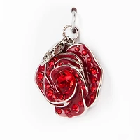 Red Austrian Crystal Rose Charm by Bead Landing™
