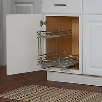 Household Essentials Glidez Lined 2-Tier Cabinet Organizer