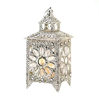 13.5" Crown Jewels Candle Lantern