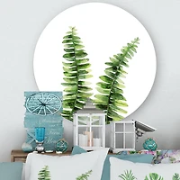 Designart - Fern Plant In Greenbotanical Detail