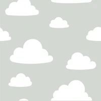 NuWallpaper Clouds Gray Peel & Stick Wallpaper