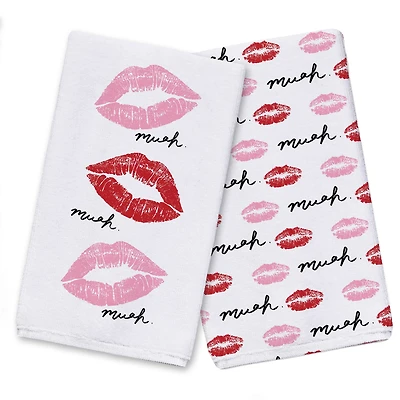 Muah Lips Tea Towel Set