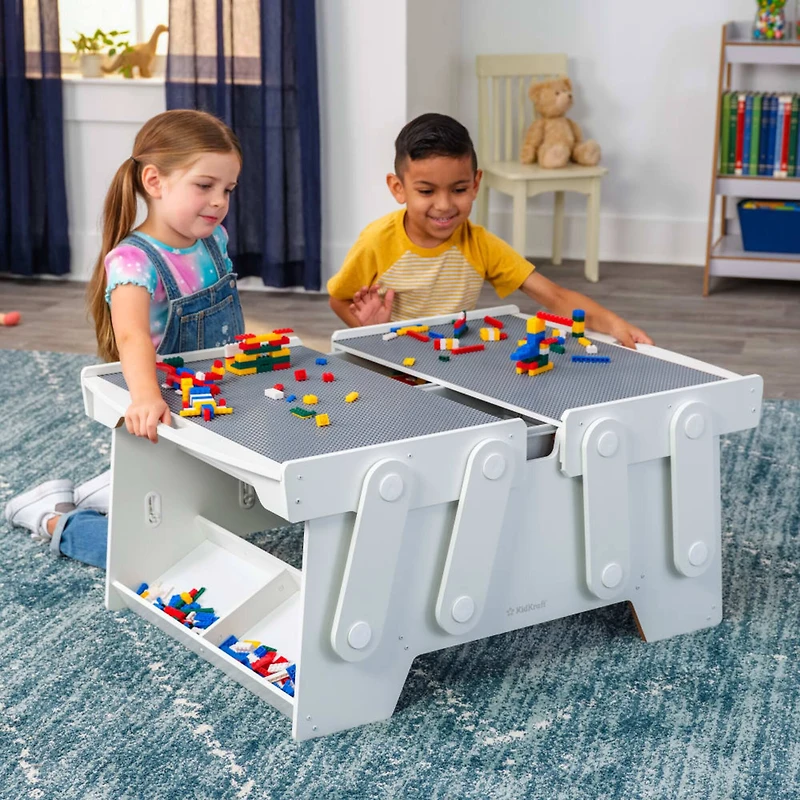 KidKraft Building Bricks Play N Store Mega Table