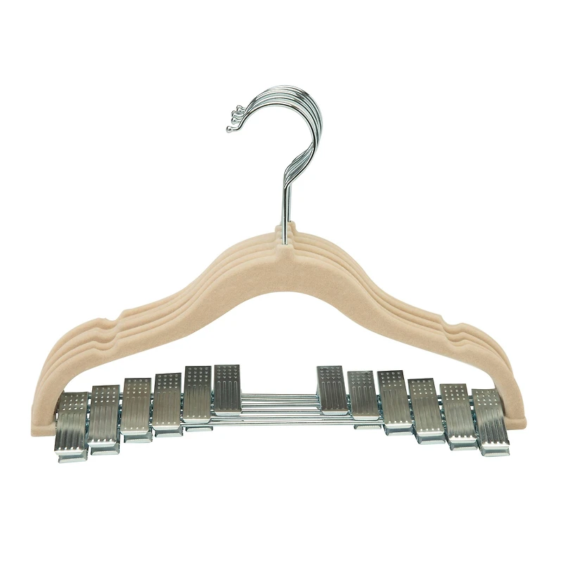 Simplify Ivory Children's Velvet Hangers, 6ct.