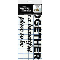 Leisure Arts® Vinyl Matte Black Together Is a Beautiful Place Decal