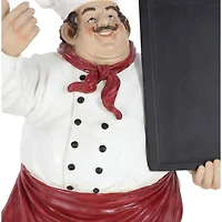 19" Chef with Chalkboard Sign
